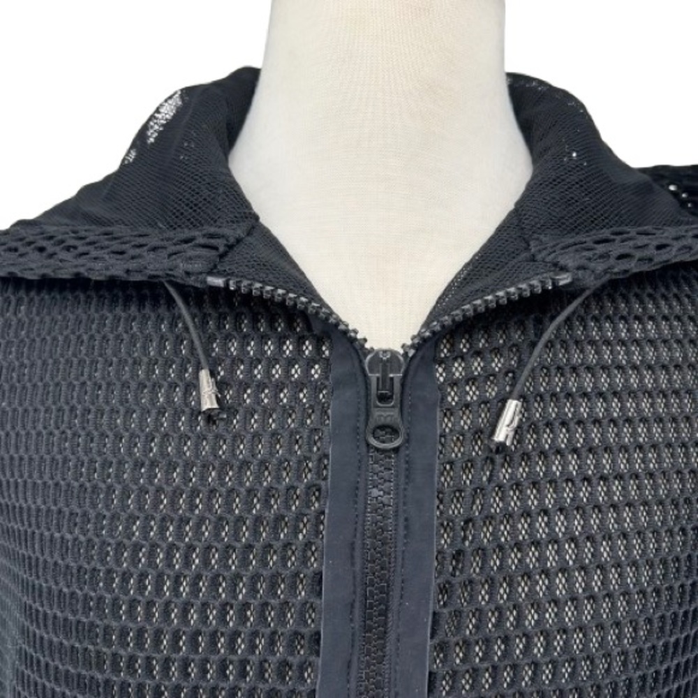 ultracor Zip Up All Over Mesh Logo Back Graphic Active Hooded Vest Size Medium - Picture 4 of 11